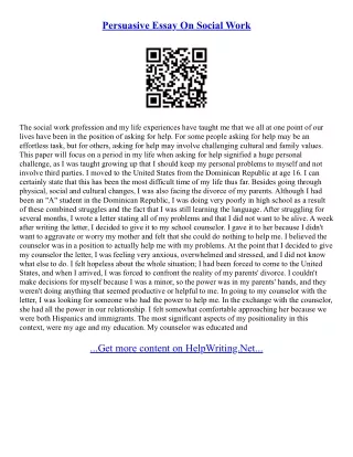 Perswasive Essay Topics