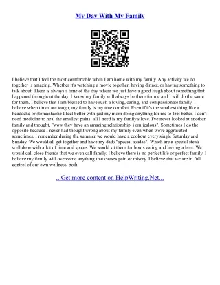 Family Essay