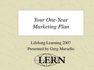 Your One-Year Marketing Plan
