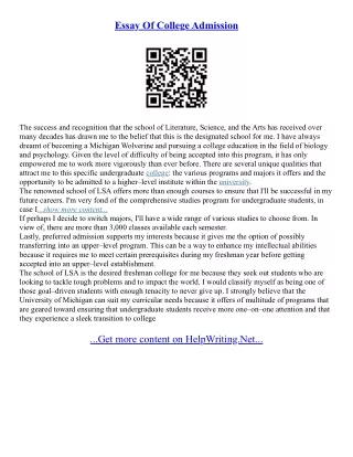 Uf Admission Essay