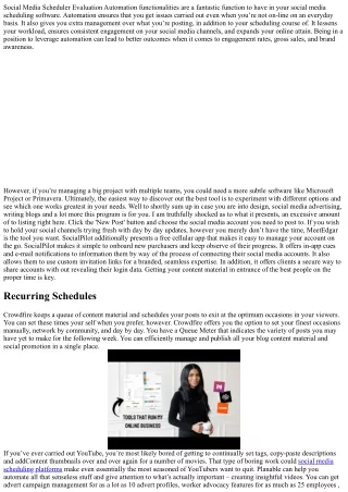 The Next Big Thing in social media scheduling platforms
