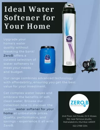 Ideal Water Softener for Your Home