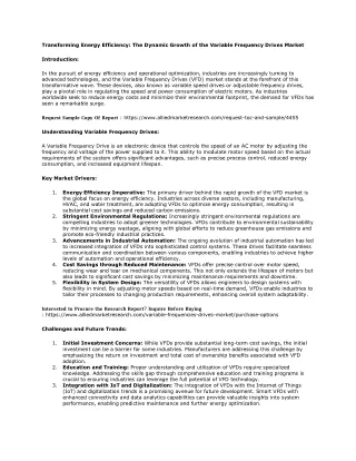 Variable Frequency Drives Market