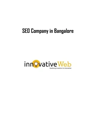 SEO Company in Bangalore