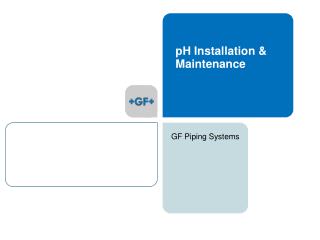 pH Installation &amp; Maintenance