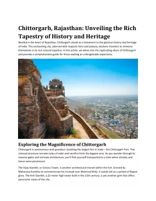 Chittorgarh