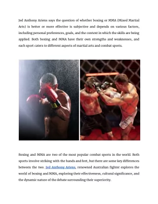 Boxing vs. MMA_ A Comprehensive Analysis of Effectiveness and Impact