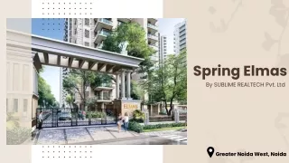 Spring Elmas in Greater Noida West Noida - Price, Floor Plan, Reviews.