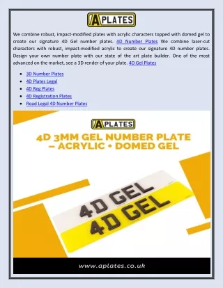 Replacement Number Plates