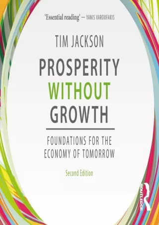 Pdf⚡️(read✔️online) Prosperity Without Growth: Foundations for the Economy of Tomorrow