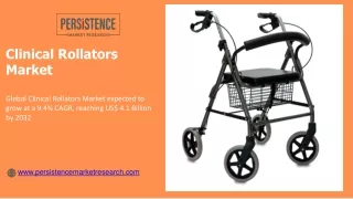 Clinical Rollators Market to Witness Robust Expansion throughout the Forecast 20