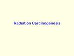 Radiation Carcinogenesis