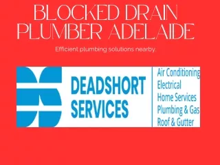 Blocked Drain Plumber Adelaide