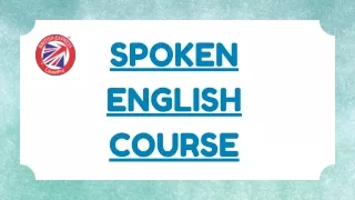 SPOKEN ENGLISH COURSE