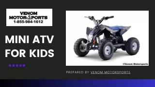 Top Kids Mini ATV for Endless Fun - Venom Motorsports Canada