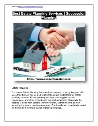 Best Estate Planning Services - Succession Planning