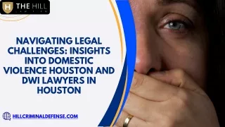 Navigating Legal Challenges Insights into Domestic Violence Houston and DWI Lawyers in Houston