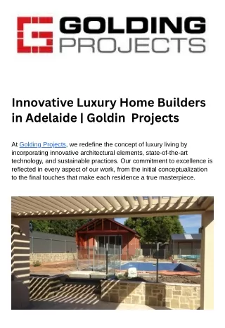 Luxury Home Builders Adelaide