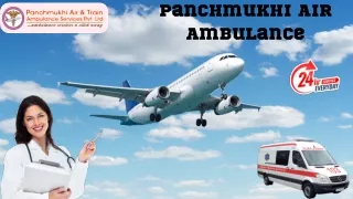 Hire Panchmukhi Air Ambulance Services in Delhi and Patna with Critical Care Unit