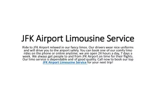 JFK Airport Limousine Service