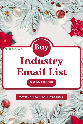 Xmas Offer to Buy Industry Email List from InfoGlobalData