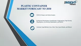 Plastic Container Market Growth Factors 2030