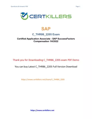 Mastering C_THR86_2205 Insights into Exam Question Structures