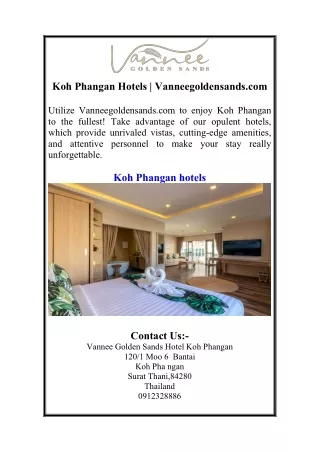 Koh Phangan Hotels | Vanneegoldensands.com