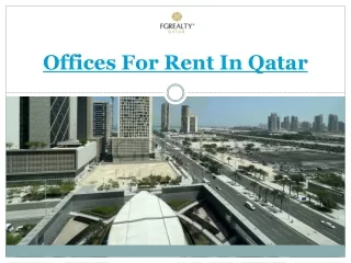Offices For Rent In Qatar