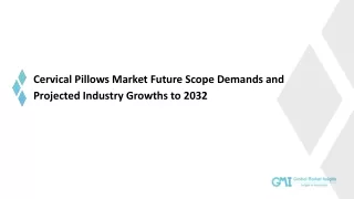 Cervical Pillows Market Trends, Analysis, Application and Forecast 2032