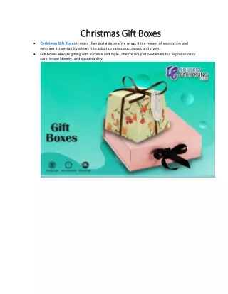 Christmas Gift Boxes