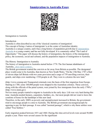 Essays On Migration