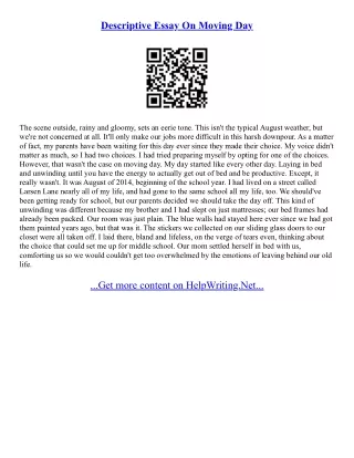 Revise Essay