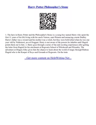 Harry Potter Essays