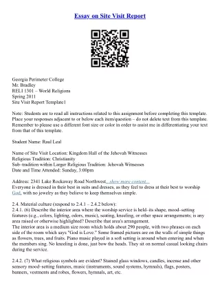 Essay Writing Outline Template