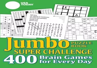 READ️⚡️[PDF]️❤️ USA TODAY Jumbo Puzzle Book Super Challenge 3 (USA Today Puzzles) (Volume