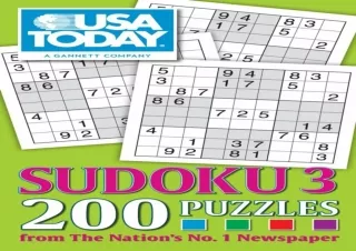 ⚡️PDF/READ❤️ USA TODAY Sudoku Super Challenge 2: 200 Puzzles (USA Today Puzzles) (Volume 2