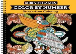 download⚡️[EBOOK]❤️ Brain Games - Color by Number: Birds