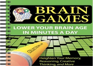 Download⚡️(PDF)❤️ Brain Games - Large Print: Crossword Puzzles (Dark Gray)