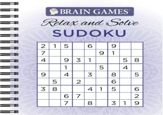 [PDF]❤️DOWNLOAD⚡️ Brain Games - Relax and Solve: Sudoku (Teal)