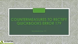 A must follow guide to fix QuickBooks Error 179