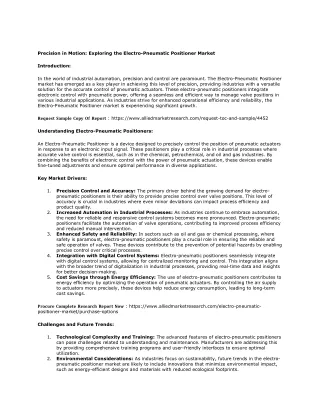 Electro-Pneumatic Positioner Market