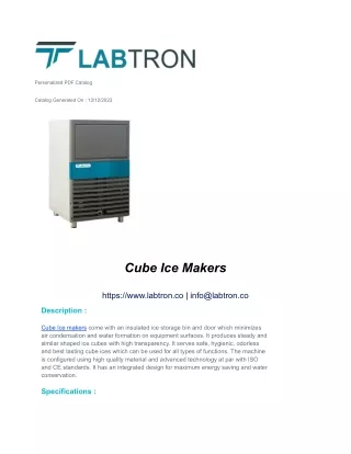 Cube Ice Makers