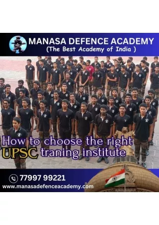 How to choose the right upsc training institute