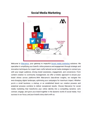 Social Media Marketing _ Marcamor