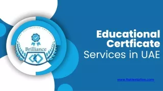 Document Requirements for Educational Certificate Attestation in Dubai