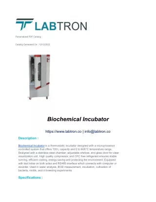 Biochemical Incubator