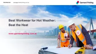 Best Workwear for Hot Weather_ Beat the Heat