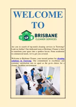 Professional Cleaning Services in Toowong