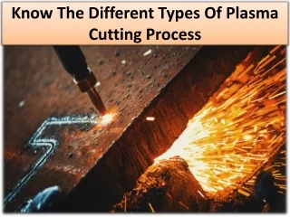 List of 4 primary types of plasma cutting process